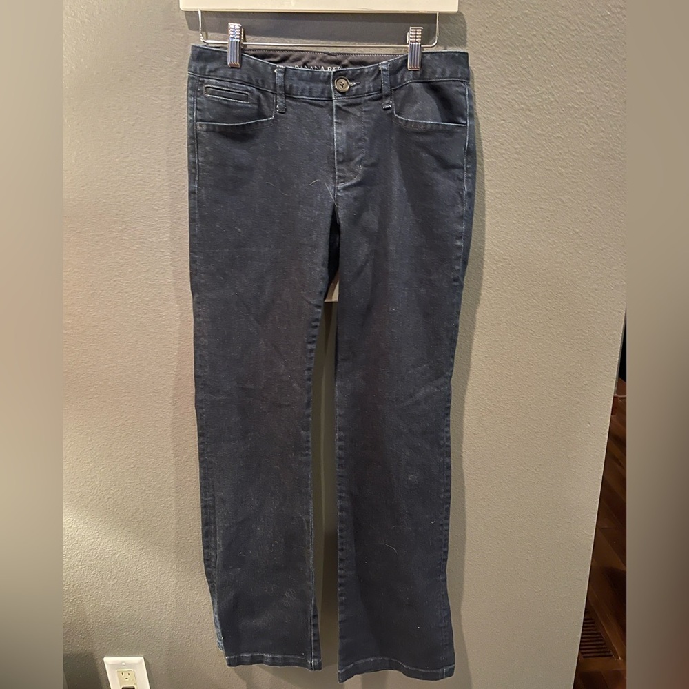 Banana Republic Dark Blue Trouser Straight Leg Jeans
